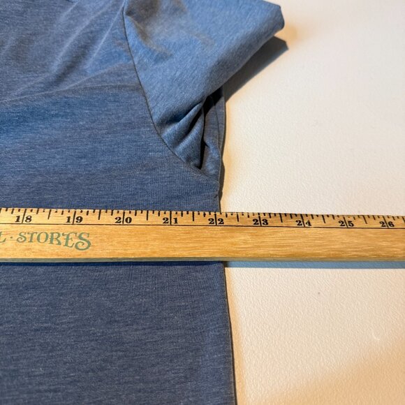 Fair Harbor Men L Henley Shirt Performance Long Sleeve Lightweight Blue UPF 50 - Picture 6 of 8